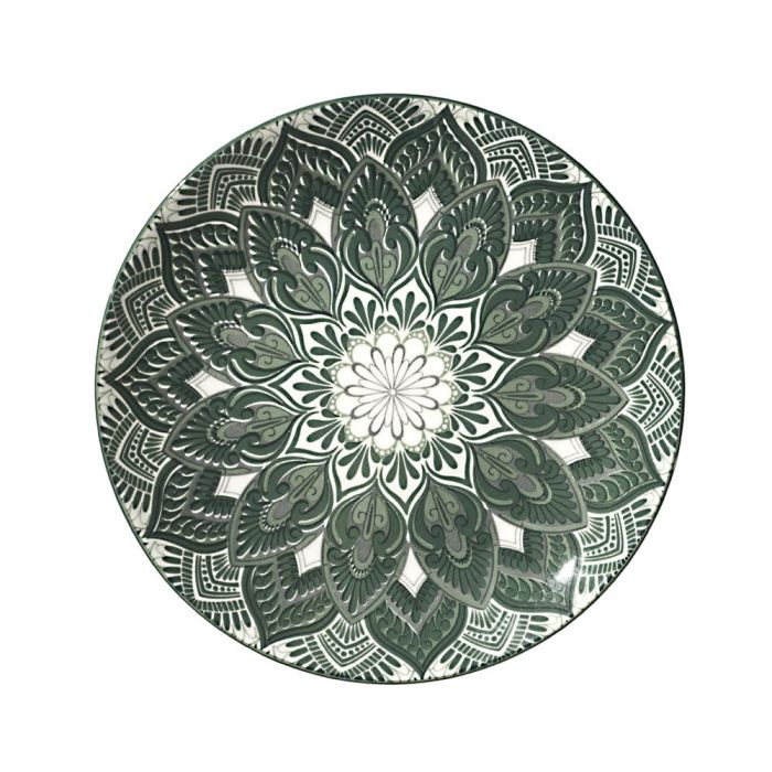 Vajilla 12 Piezas Mandala Verde Home Deco Factory 4 Vajilla 12 Piezas Mandala Verde Home Deco Factory 4