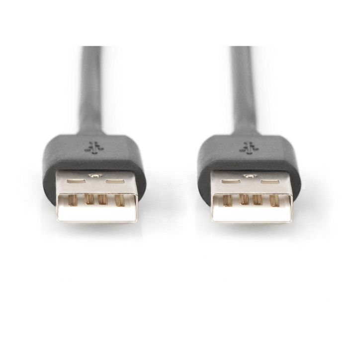 DIGITUS USB 2.0 Anschlusskabel Typ A -A St/St 5.0m. sw 1