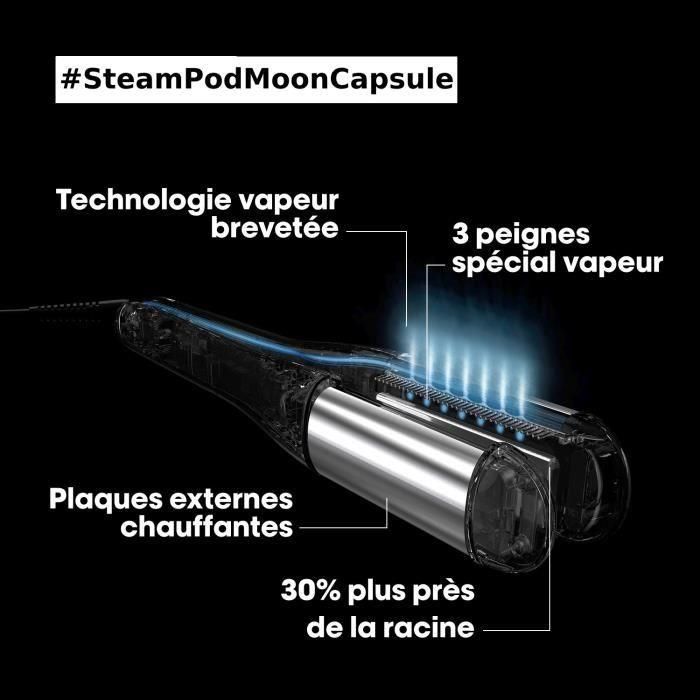 Steampod 4.0 Edición Limitada Moon Capsule - Plancha-rizador de vapor - Placa cerámica de alta resistencia - L'Oréal Professionnel P 3
