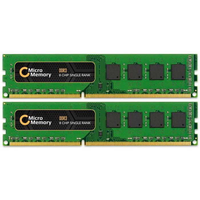 CoreParts 8GB Módulo de Memoria RAM DDR3 1600MHz DIMM - Kit 2x4GB CoreParts 8GB Módulo de Memoria RAM DDR3 1600MHz DIMM - Kit 2x4GB