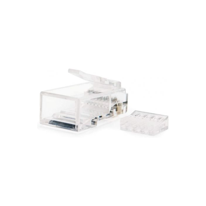 Nanocable 10.21.0201 Conector RJ45 Cat.6 para Cable de Red Ethernet, 8 Hilos, con Guías, Pack de 10 Unidades 2 Nanocable 10.21.0201 Conector RJ45 Cat.6 para Cable de Red Ethernet, 8 Hilos, con Guías, Pack de 10 Unidades 2