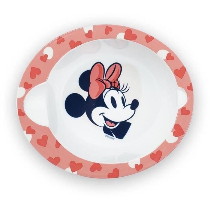 Set Comida Microondas Bowl + Cuchara Minnie 2