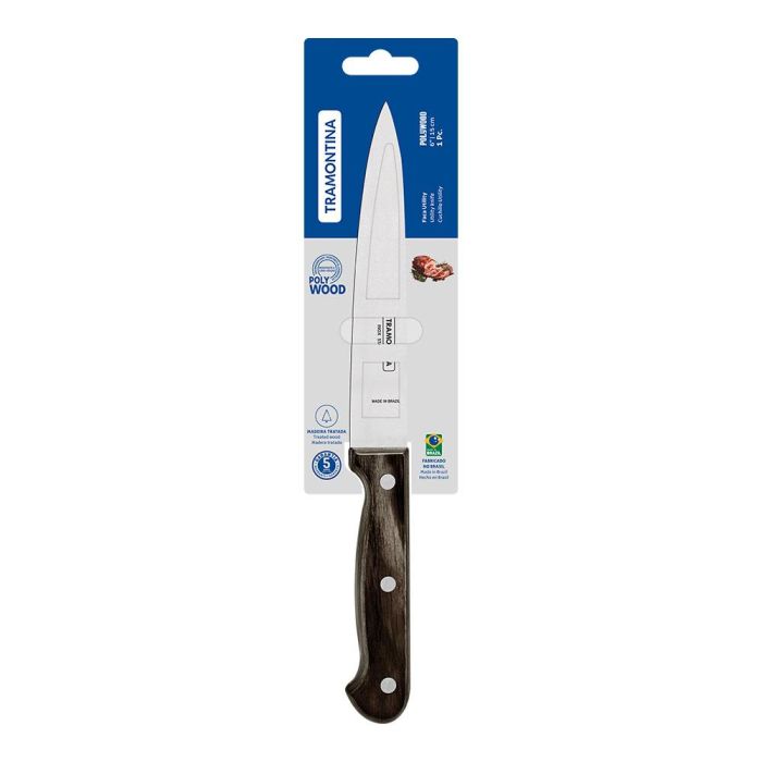 Cuchillo polywood castaño para cocina 15 cm 1
