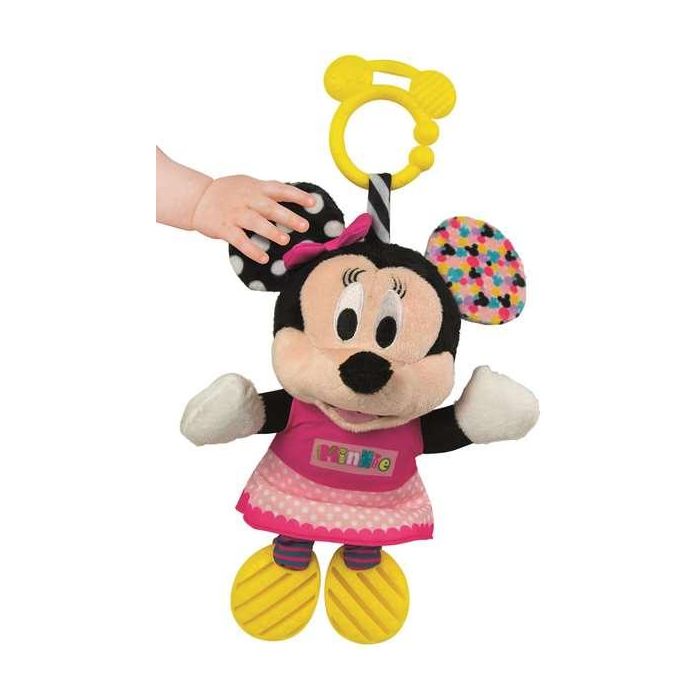 Clementoni Sonajero Minnie Peluche Texturas con Mordedor 18x28x11 cm 10