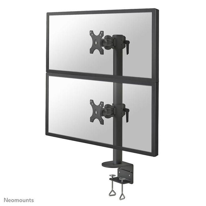 Neomounts FPMA-D960DVBLACKPLUS Soporte de Mesa Doble para Monitor 17-49" Curvo y Panorámico Negro