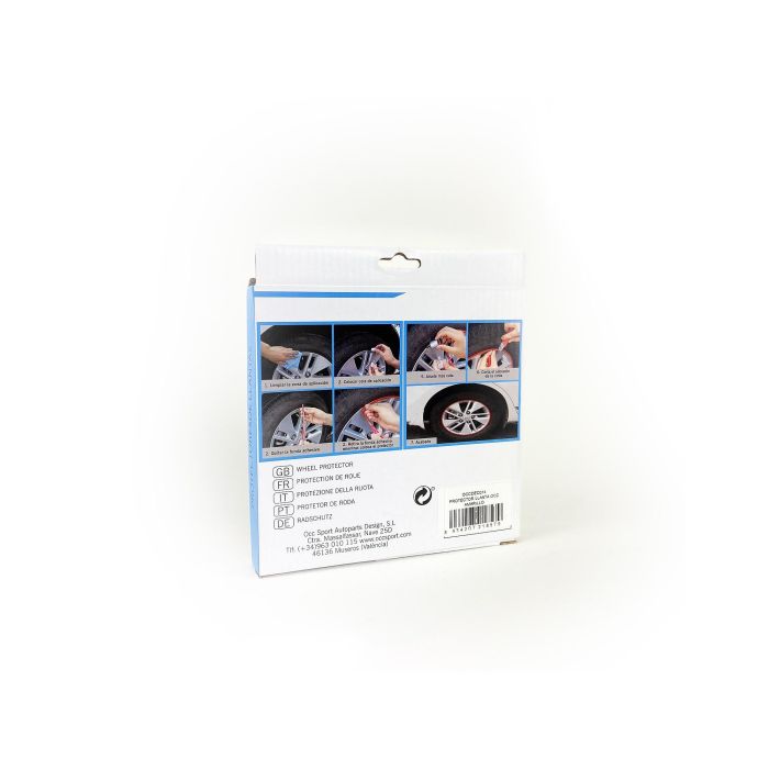 Occ Motorsport Protector de Llantas Azul OCCDEC013 | Protección y Decoración para Coches | ABS Flexible con Adhesivo 3M 4