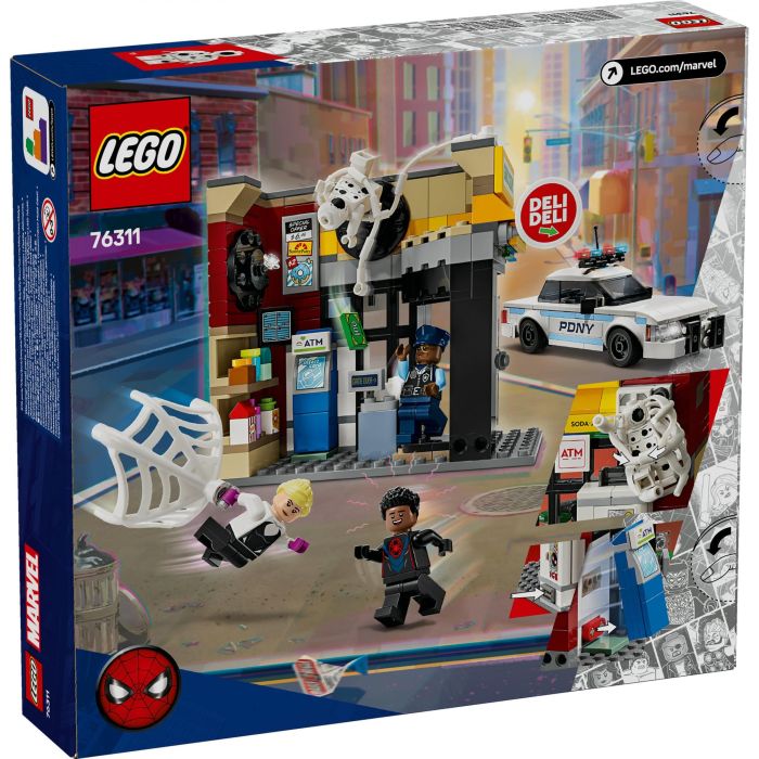 LEGO 76311 Marvel Spider-Verse: Miles Morales vs. The Smudge - Juego de Construcción para Niños 9+ años 12