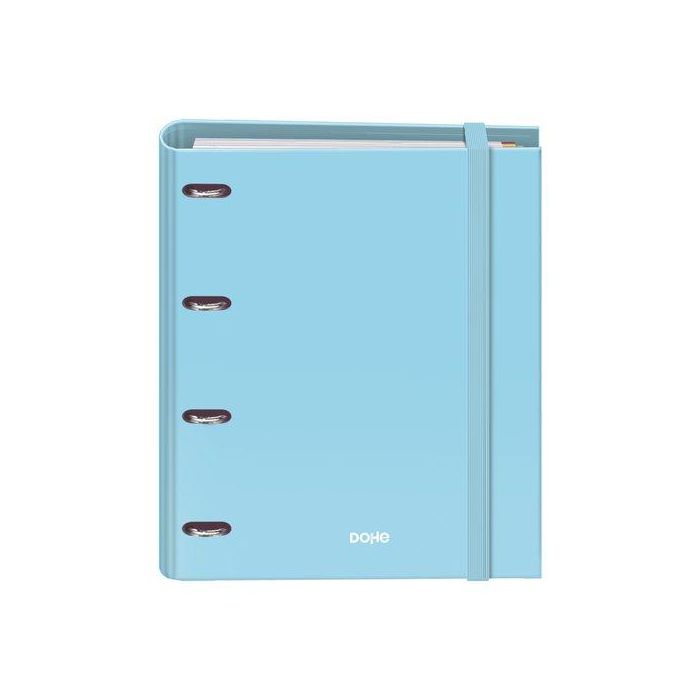 Carpebloc Dohe Serenity A4 4 Anillas Mixtas 35 Mm Con Recambio 100Hj. 90Gr. Cuadric.5X5 Azul