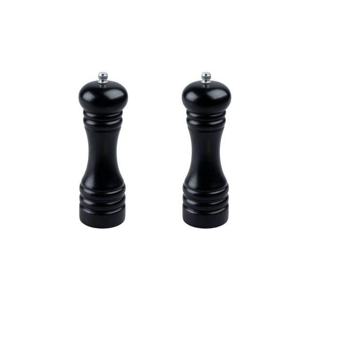 Juego de 2 molinillos de pimienta manuales - FACKELMANN PROFESIONAL - 18 cm - Negro 0 Juego de 2 molinillos de pimienta manuales - FACKELMANN PROFESIONAL - 18 cm - Negro 0