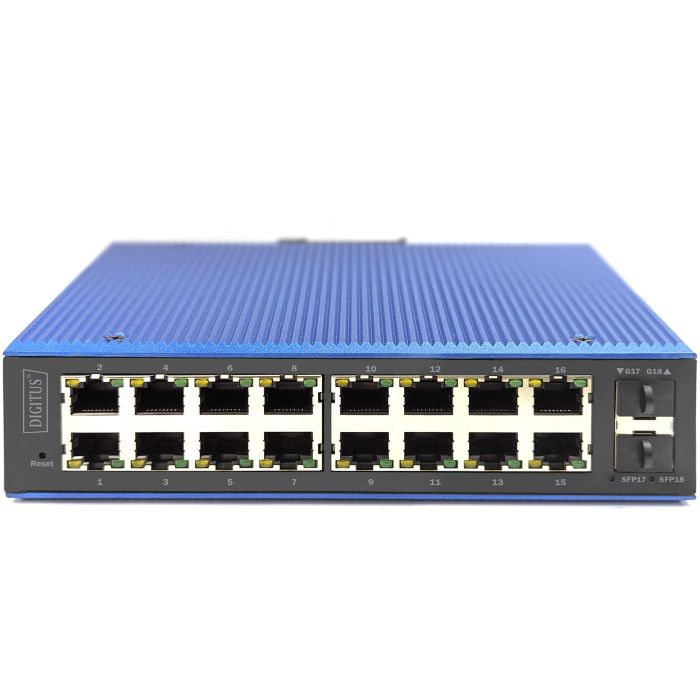 Digitus 16+2P Industrial Gigabit Ethernet PoE Switch L2 managed 4