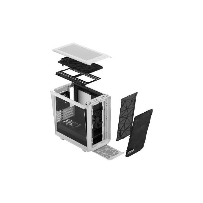 Fractal Design Meshify 2 Mini Blanco PC - FD-C-MES2M-02, Compatible con DTX, micro ATX, Mini-DTX, Mini-ITX, Ventiladores 120/140 mm 19