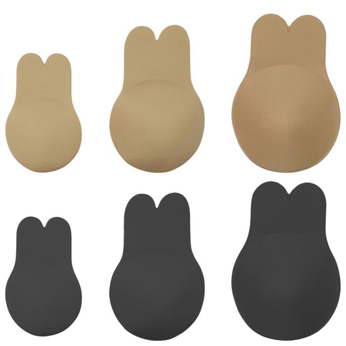 Cosmetic Club Sujetador Adhesivo Push-Up Invisible para Escotes Pronunciados Negro/Beige Tallas A/B/C 2