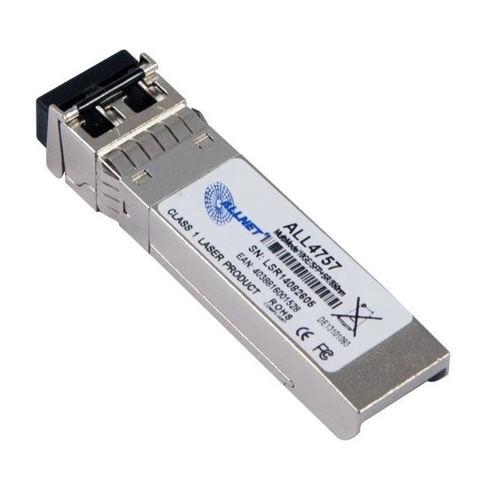 ALLNET Switch Modul ALL4757-INDU SFP+(Mini-GBIC). 10Gbit Multimode. SR/LC. Industrial -40/+85 Grad. 0 ALLNET Switch Modul ALL4757-INDU SFP+(Mini-GBIC). 10Gbit Multimode. SR/LC. Industrial -40/+85 Grad. 0