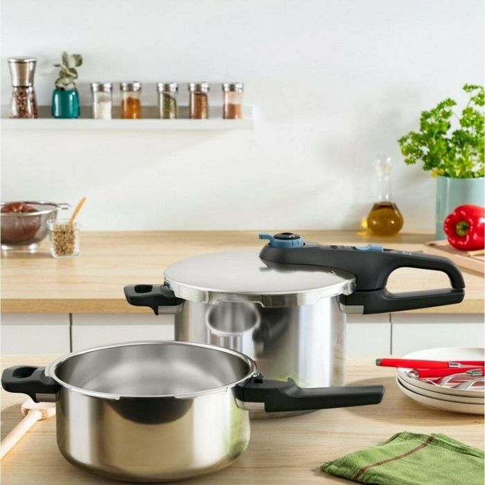 Olla Express Tefal TRENDY+ 4+6L Acero Inoxidable 6 L 17 Olla Express Tefal TRENDY+ 4+6L Acero Inoxidable 6 L 17