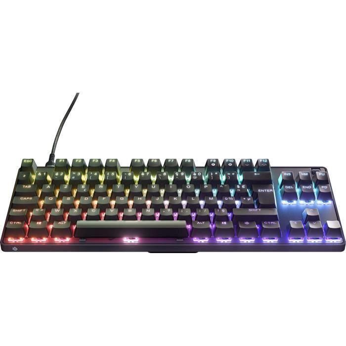 Teclado para juegos - AZERTY - STEELSERIES - Apex 9 TKL FR - Sin teclado numérico - Retroiluminado - Negro 1 Teclado para juegos - AZERTY - STEELSERIES - Apex 9 TKL FR - Sin teclado numérico - Retroiluminado - Negro 1