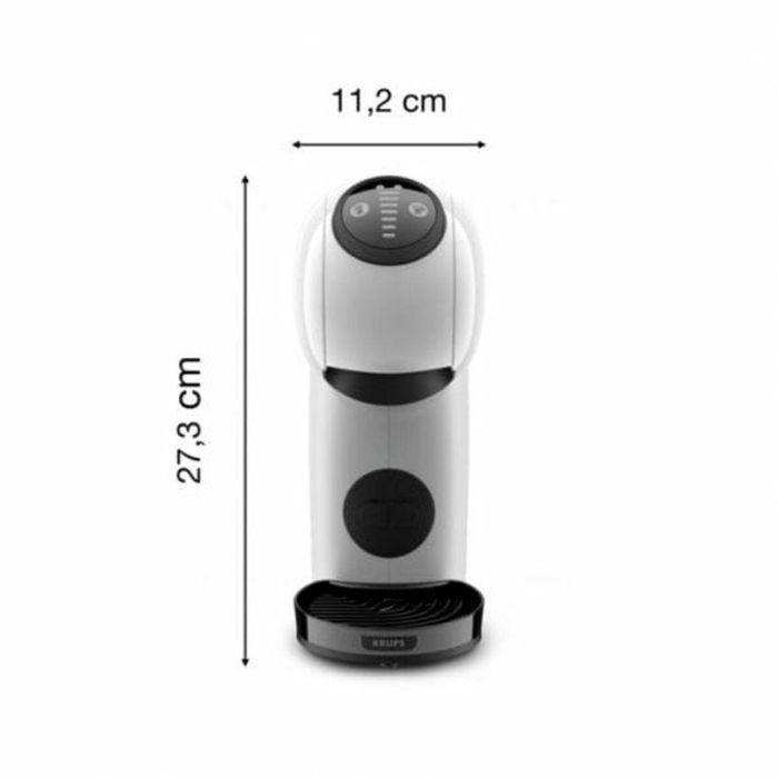 Krups Cafetera de Cápsulas Genio S KP2431 Blanca NESCAFÉ Dolce Gusto Alta Presión 15 bar 0.8L XL LED