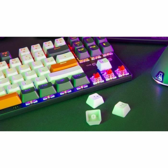 The G-Lab KEYZ-MERCURY-C/FR Teclado Gaming Mecánico TKL con Layout FR, 3 colores Blanco+Negro+Naranja 2 The G-Lab KEYZ-MERCURY-C/FR Teclado Gaming Mecánico TKL con Layout FR, 3 colores Blanco+Negro+Naranja 2
