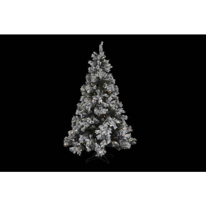 DKD Home Decor Árbol de Navidad Alpina Snow Verde Blanco 210 cm 350 LED Nevado 1