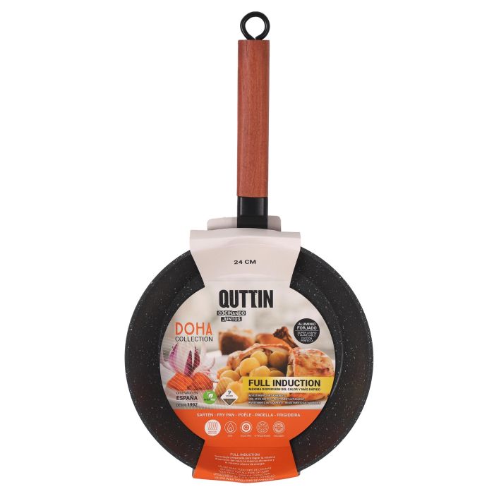Quttin Sarten 24 cm Aluminio Forjado Full Doha (6 Unidades) 1