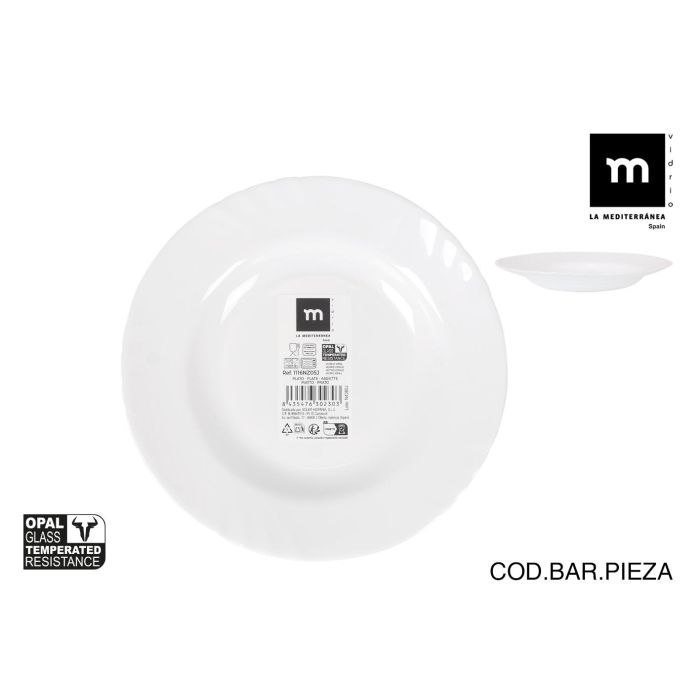 La Mediterranea Plato Hondo Opal Everett 23 cm (36 Unidades) La Mediterranea Plato Hondo Opal Everett 23 cm (36 Unidades)