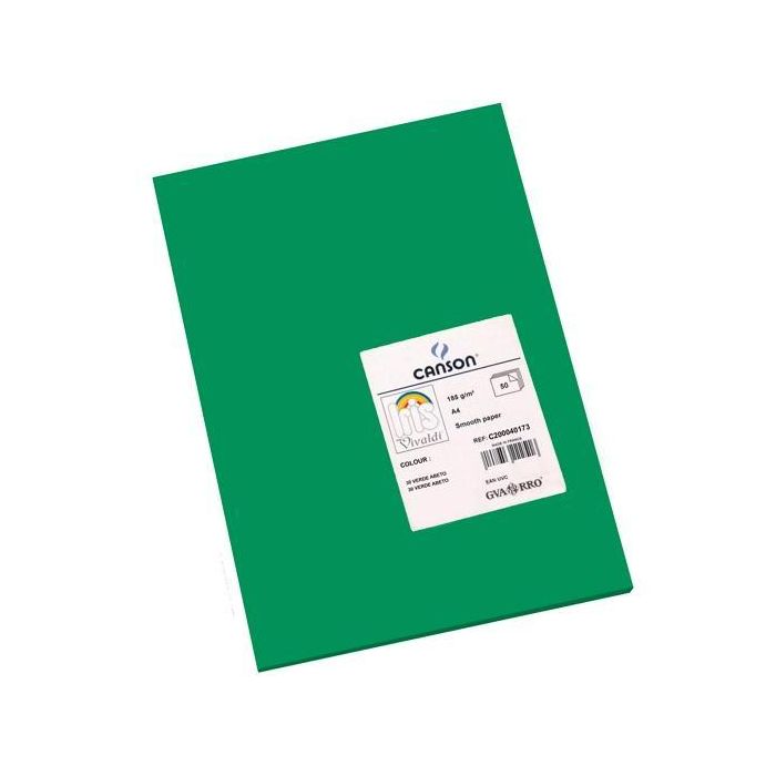 Iris Cartulina 210x297 mm 185 gr Verde Abeto -50U-