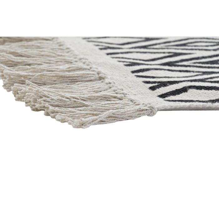 Alfombra Boho DKD Home Decor Blanco Negro 250 x 0.7 x 160 cm 3 Alfombra Boho DKD Home Decor Blanco Negro 250 x 0.7 x 160 cm 3