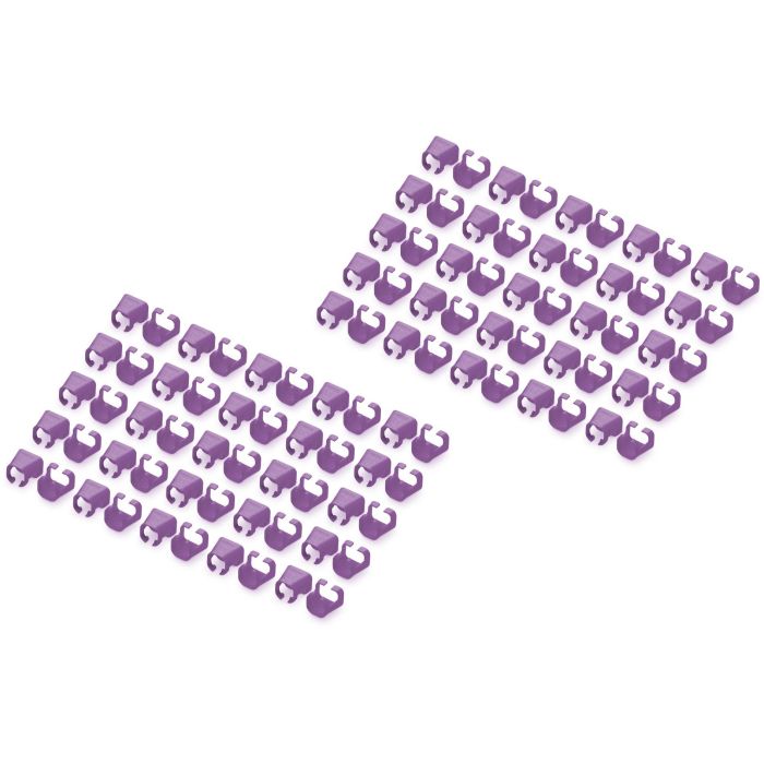 Digitus Clips de Color para Patch Cable A-CC-VI Violeta, PVC, para Cable Cat5e/6, 100 Unidades 0 Digitus Clips de Color para Patch Cable A-CC-VI Violeta, PVC, para Cable Cat5e/6, 100 Unidades 0