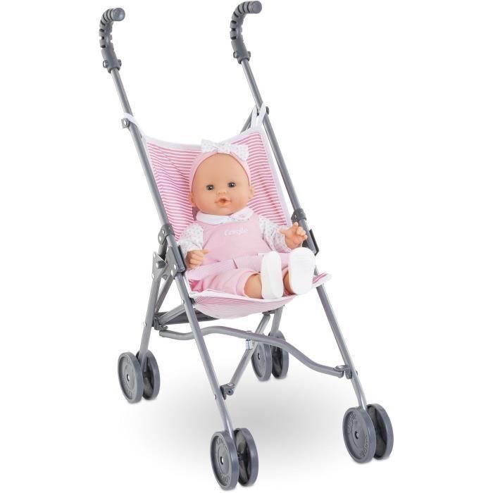 Accesorio bebé - COROLLE - Cochecito de caña rosa para bebé de 30, 36 y 42cm - A partir de 3 años 1 Accesorio bebé - COROLLE - Cochecito de caña rosa para bebé de 30, 36 y 42cm - A partir de 3 años 1