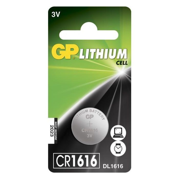 GP Lithium Cell Battery CR1616 1-pack 1