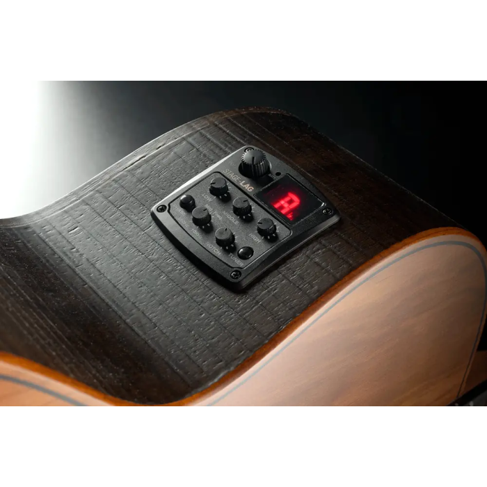 LAG Guitarra Acústica Electroacústica Dreadnought Cutaway A/E Natural Satinado Sauvage Lag 9