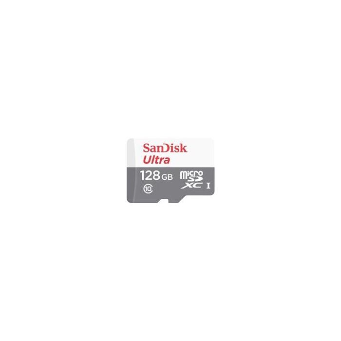 SanDisk SDSQUNR-128G-GN3MA Tarjeta de Memoria microSDXC Ultra 128GB UHS-I Clase 10 hasta 100MB/s con Adaptador para Android y Full HD