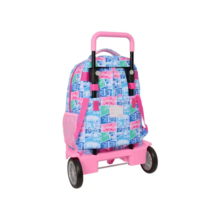 Safta Mochila Escolar Grande con Ruedas Compact Evolution Extraíble Barbie 450x330x220 mm 1