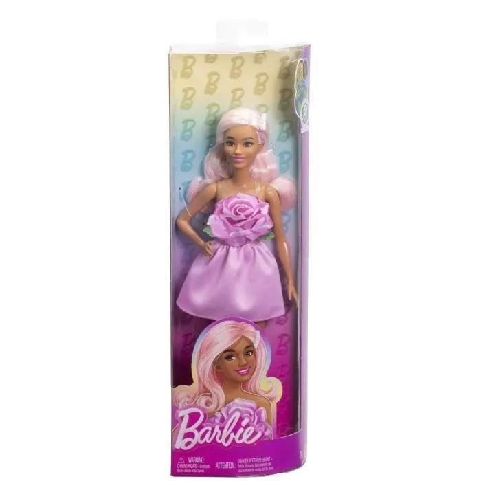 Barbie Muñeca Barbie Fashionistas con vestido rosa sin tirantes y accesorios HYT94 1 Barbie Muñeca Barbie Fashionistas con vestido rosa sin tirantes y accesorios HYT94 1