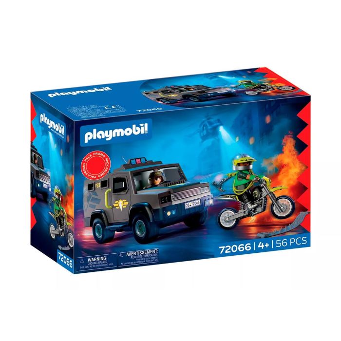 PLAYMOBIL 72066 Vehículo Táctico de Fuerzas Especiales con Agente SWAT, Criminal y Moto - Juego de Acción y Aventura en Español 0 PLAYMOBIL 72066 Vehículo Táctico de Fuerzas Especiales con Agente SWAT, Criminal y Moto - Juego de Acción y Aventura en Español 0