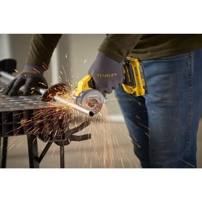 Mini Sierra Circular - STANLEY FATMAX V20 - SFMCM300D2-QW - 75 mm Brushless - Litio 18V - 2 Baterías 2Ah 4 Mini Sierra Circular - STANLEY FATMAX V20 - SFMCM300D2-QW - 75 mm Brushless - Litio 18V - 2 Baterías 2Ah 4