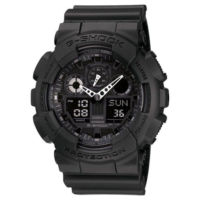 Casio GA1001A1ER Reloj Cronógrafo de Cuarzo para Hombre con Doble Pantalla y Resistencia 20 ATM