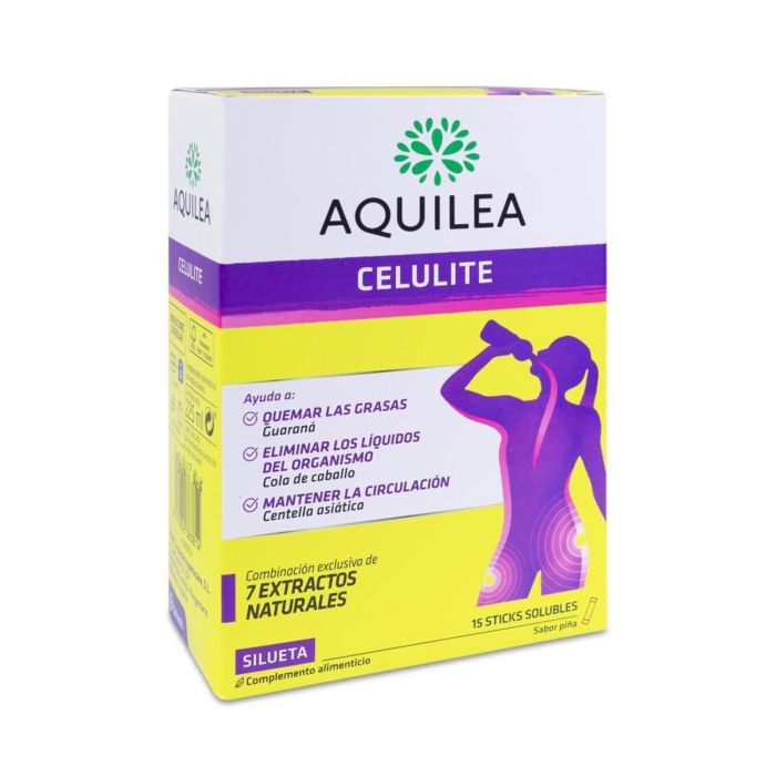 Aquilea Celulina Tratamiento para La Celulitis 15 Sticks Bebibles de 10 ml