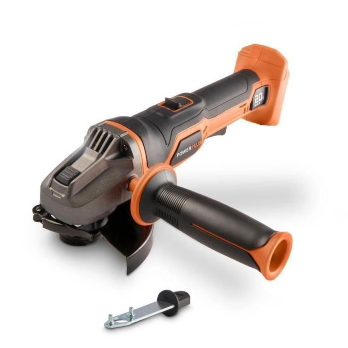 Dual Power POWDP35100 Grinder de esquina inalámbrica 20V Ø115 mm con arranque progresivo, herramienta sin batería ni cargador