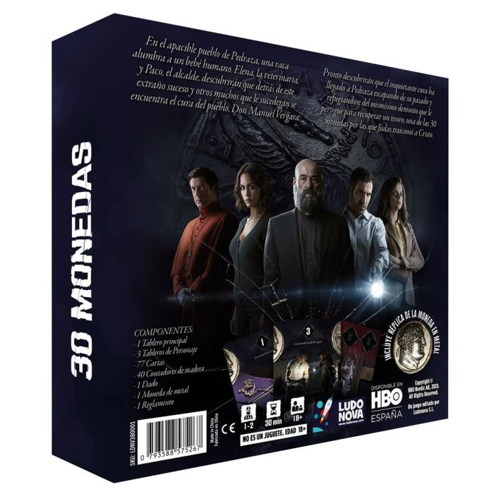 30 Monedas Juego de Mesa Basado en la Serie, Pegi 14, Español 3 30 Monedas Juego de Mesa Basado en la Serie, Pegi 14, Español 3
