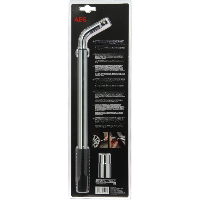 Aeg Llave dinamométrica preestablecida para tuercas de rueda, 100 Nm, vasos 17/19 mm, acero cromo vanadio, mango ergonómico 2 Aeg Llave dinamométrica preestablecida para tuercas de rueda, 100 Nm, vasos 17/19 mm, acero cromo vanadio, mango ergonómico 2