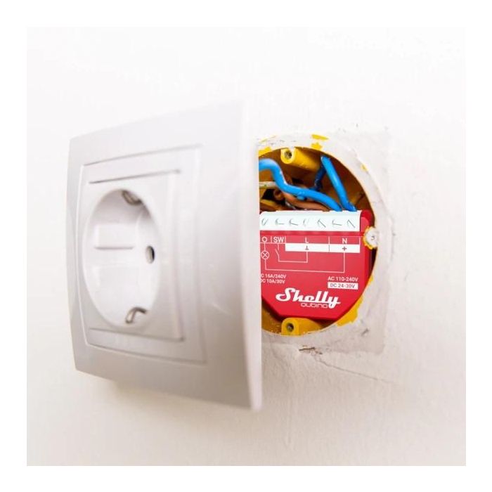 Shelly Wave 1PM Interruptor Inteligente Z-Wave Max 16A con Medición de Potencia 2