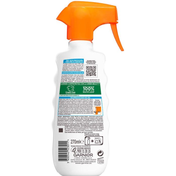 Garnier Delial Sensitive Advanced Spray SPF50+ 300 ml Vaporizador Garnier Delial Sensitive Advanced Spray SPF50+ 300 ml Vaporizador