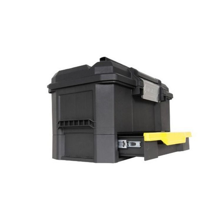 Stanley Caja de herramientas 48 cm, pestillo táctil Touchlatch para una mano, cajón profundo y bandeja, polipropileno 6 Stanley Caja de herramientas 48 cm, pestillo táctil Touchlatch para una mano, cajón profundo y bandeja, polipropileno 6