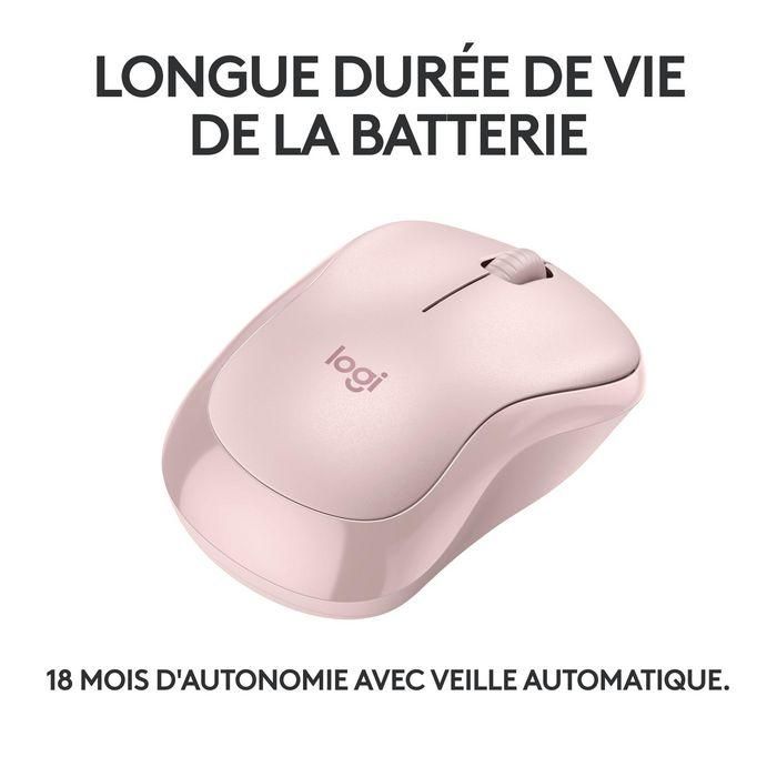 Logitech M240 Ratón Bluetooth Silencioso, 90% Menos Ruido de Clic, 18 Meses Autonomía de Batería, Diseño Ambidextro y Compacto para Viaje 12