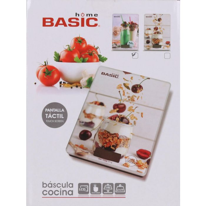 Basic Home Báscula de Cocina Digital 5 kg Cuadrada Decorativa Basic 15,3 x 20,3 x 1,6 cm (8 Unidades) 3