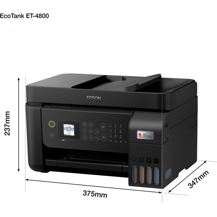 Epson EcoTank ET-4800 Multifunción Inyección Color, Imprimir, Fax, Copia, Escaneado, WLAN 6