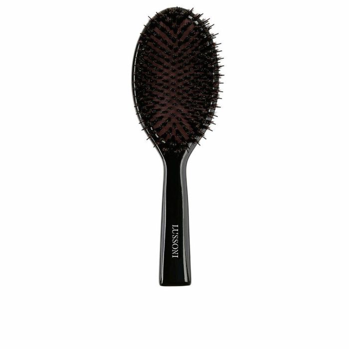 Lussoni #Oval Cepillo para el pelo de madera de haya con cerdas de jabalí y nailon, desenreda y da brillo 1 unidad 0 Lussoni #Oval Cepillo para el pelo de madera de haya con cerdas de jabalí y nailon, desenreda y da brillo 1 unidad 0