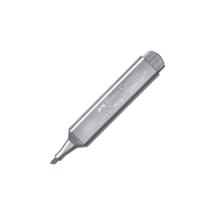 Faber Castell Marcador Textliner 46 Metálico Plata