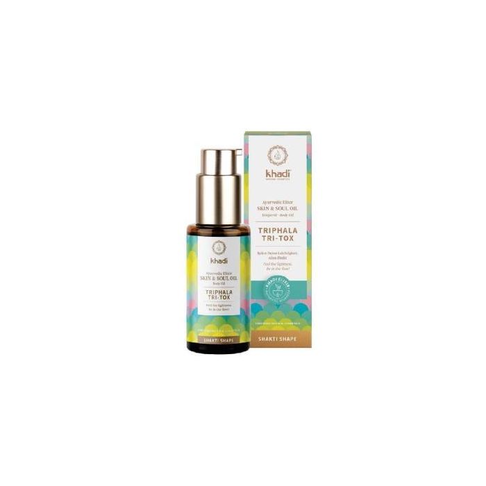 KHADI Aceite Elixir Ayurveda Triphala Drenante 50ml Vegano Cosmos Natural