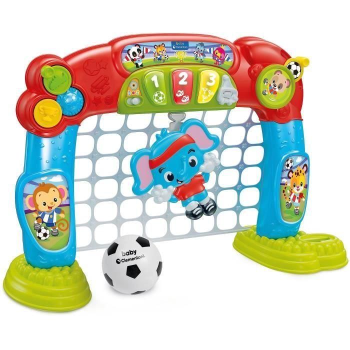 Baby Clementoni CLE8005125527830 Tigoal Portería de Fútbol Infantil para Niños y Bebés Made in Italy